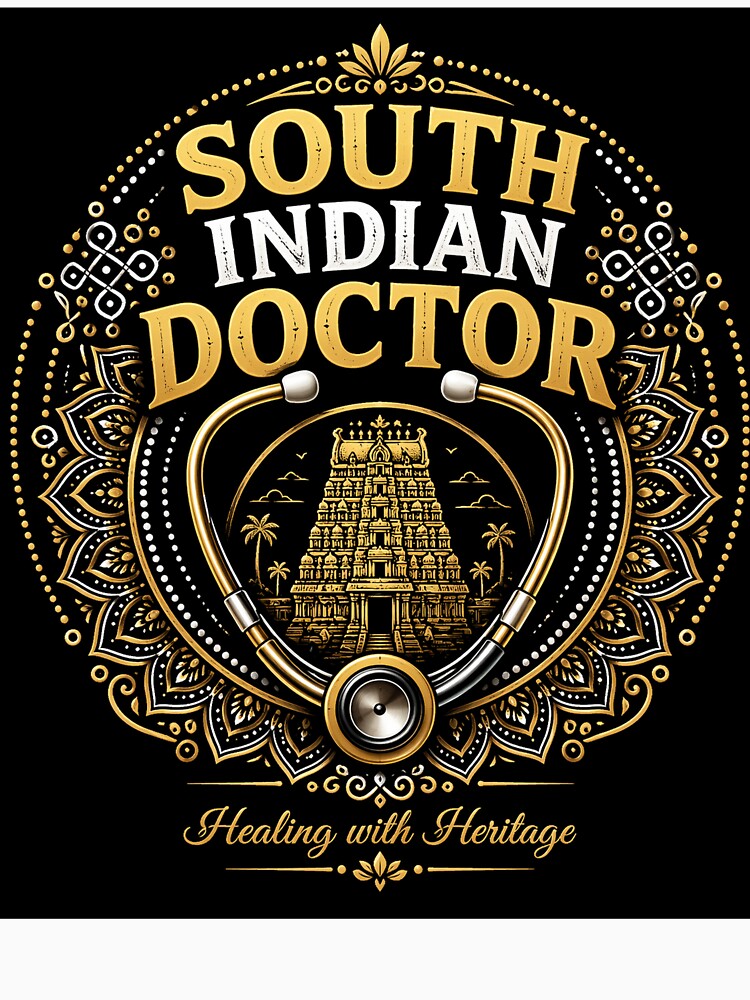South Indian Doctor Proud Heritage Medical T-Shirt by OsmosisShop