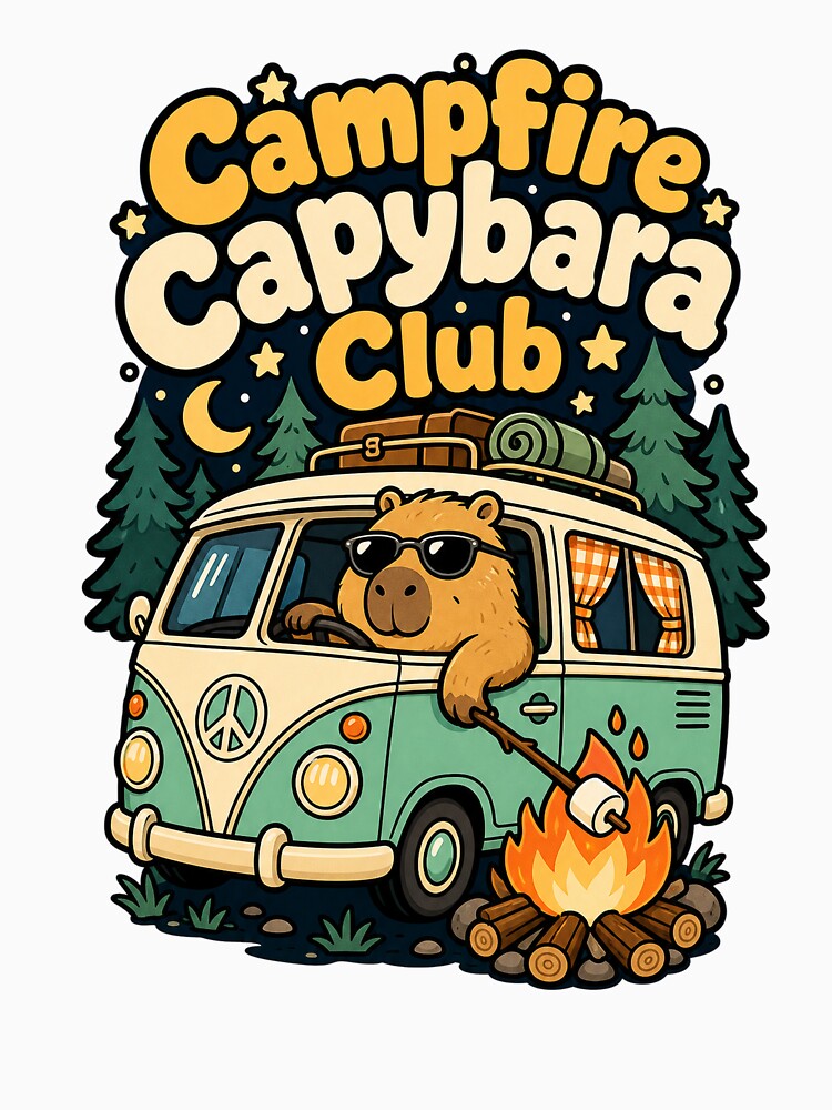 Capybara Camping Chairs For Road Trip Lovers by VisualArtsOasis