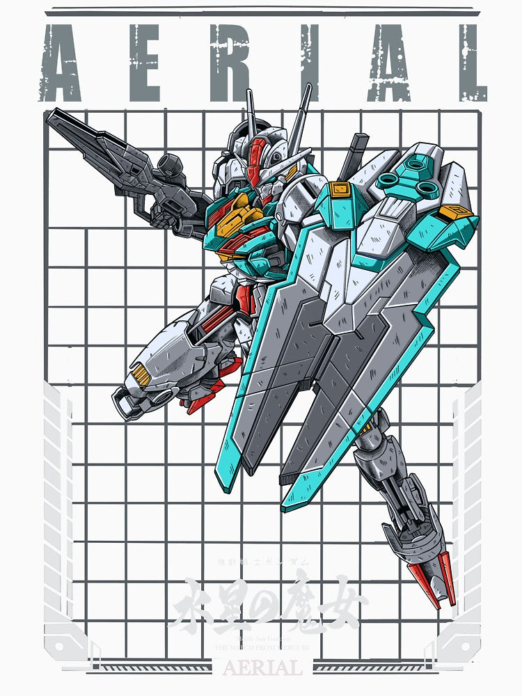 Great Aerial Gundam Illustration 1 by akmalzone