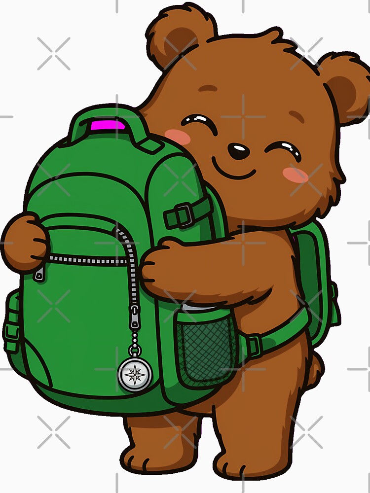 Bear Cub Camping Backpack by pumsquare