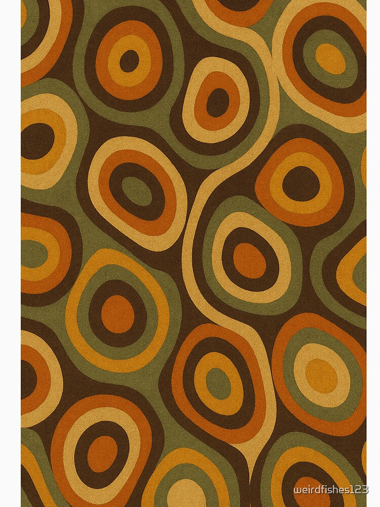 70s Psychedelic Retro Swirl Pattern by weirdfishes123