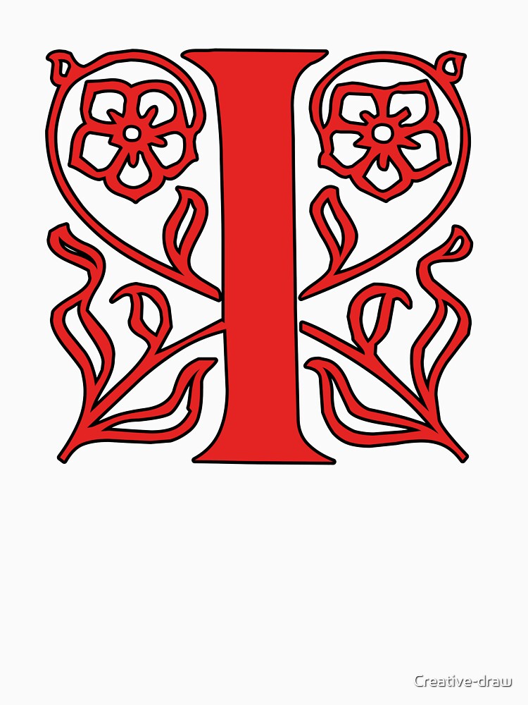Initial monogram I by Creative-draw