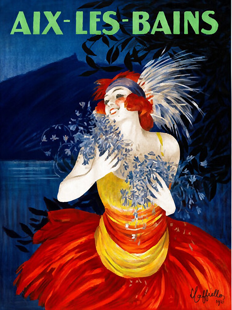 Vintage Travel Poster France Aix les Bains by nyCatron00