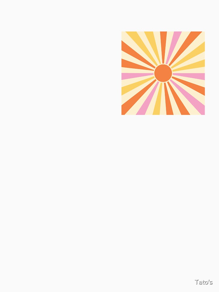 Retro Sunburst Vintage Rainbow Rays by Tato's