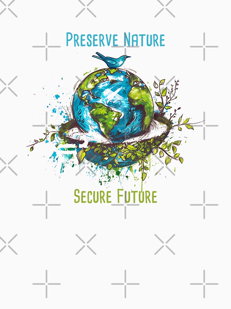 Preserve Nature, Secure Future Environmental Protection Positive Slogan by FemiBiutti