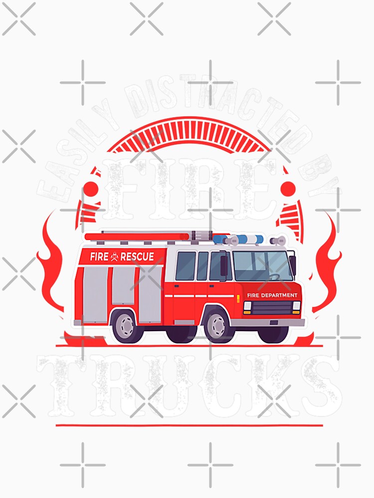 Firefighter Distracted By Fire Trucks by CarlinConner