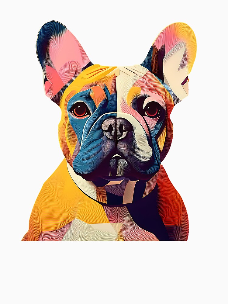 French Bulldog Minimal Bauhaus Art by OzzFrequency