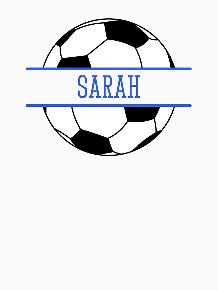 Sarah Personalized Soccer Ball by AtriumHouse Unisex , , , Long Sleeve Tee