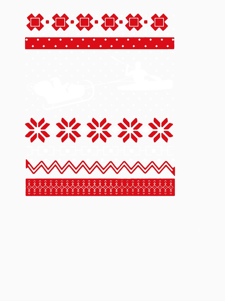 Christmas Kayaking Ugly Sweater by clickmostro
