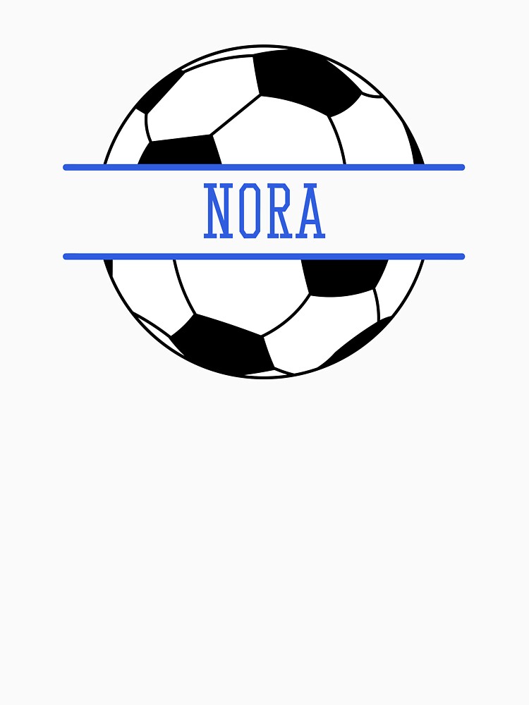 Nora Personalized Soccer Ball by AtriumHouse Unisex , , , Long Sleeve Tee