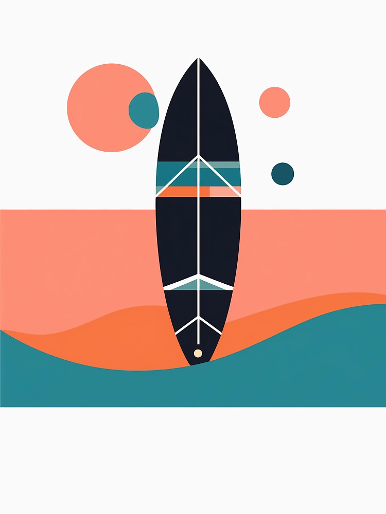 Paddle Board Minimal Art by OzzFrequency