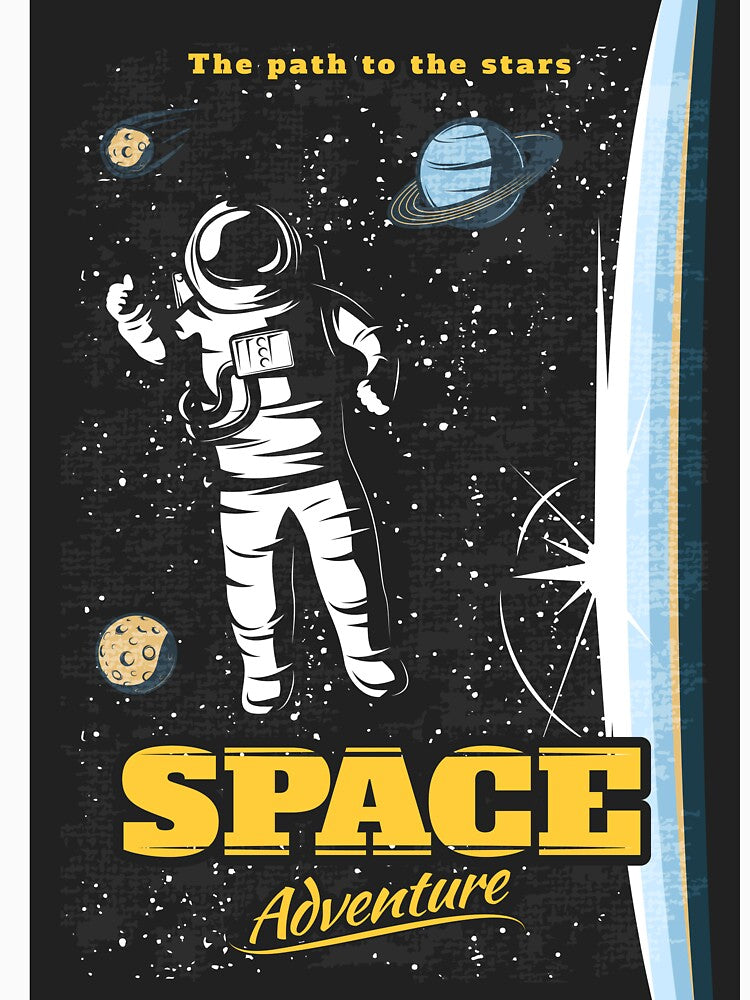 Retro Space Design - "The Path to the Stars" Space Adventure by Hipatye26