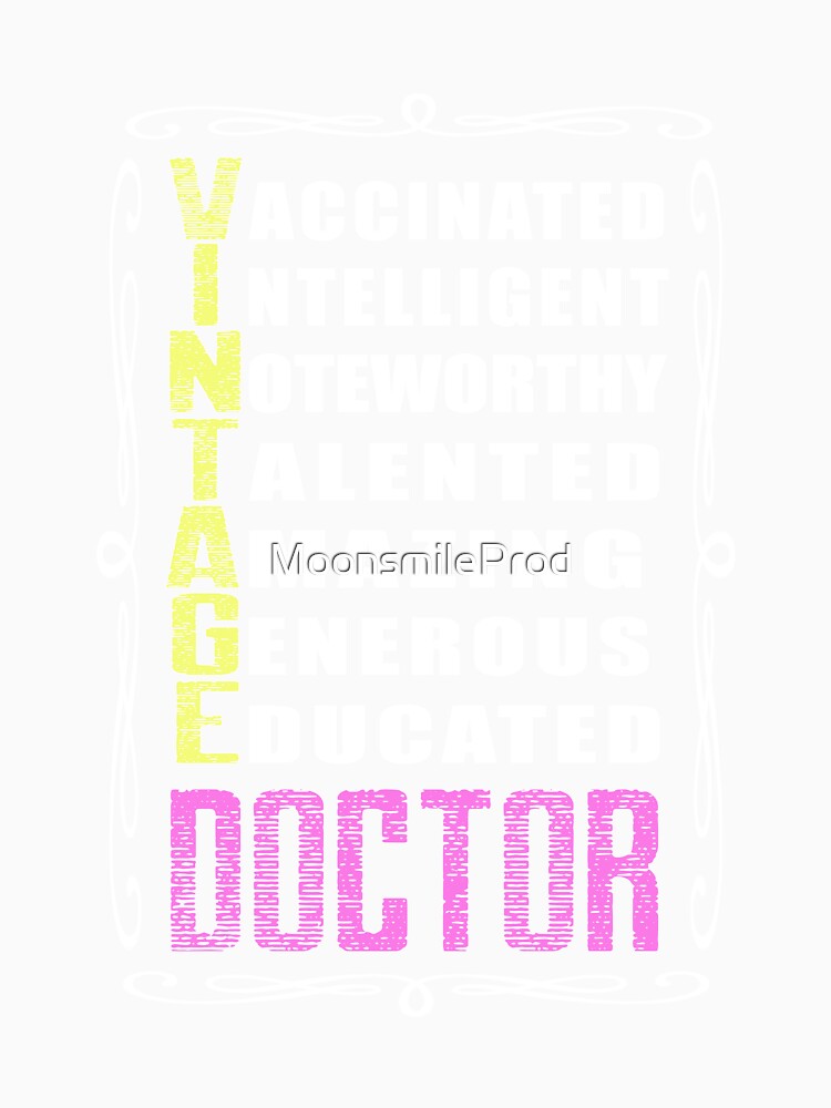Vintage Acronym Retiring Doctor | Dr. | MD | Physician by MoonsmileProd