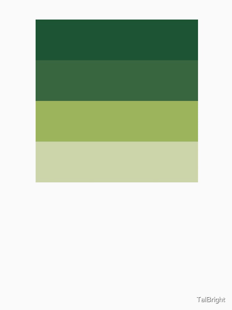 70s color palette - green retro color scheme by TalBright