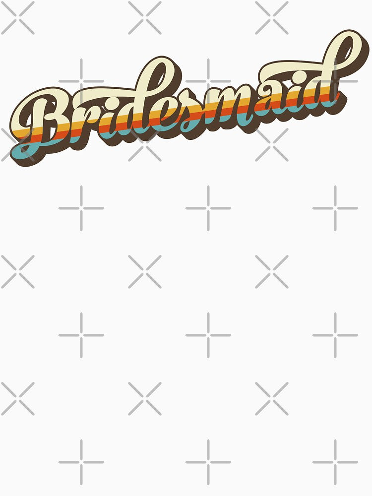 Gift for Bridesmaid retro bridal shower party by anins-azuree