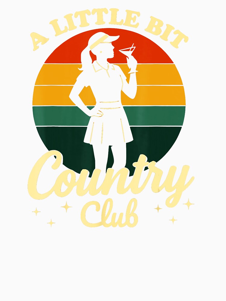 A Little Bit Country Club Golf Tennis Vintage Lifestyle by WayTBeenkenArt