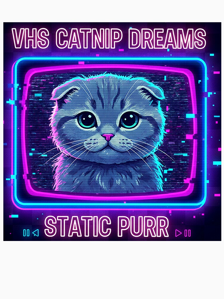 Scottish Fold in VHS Glitch by Dogandesighn