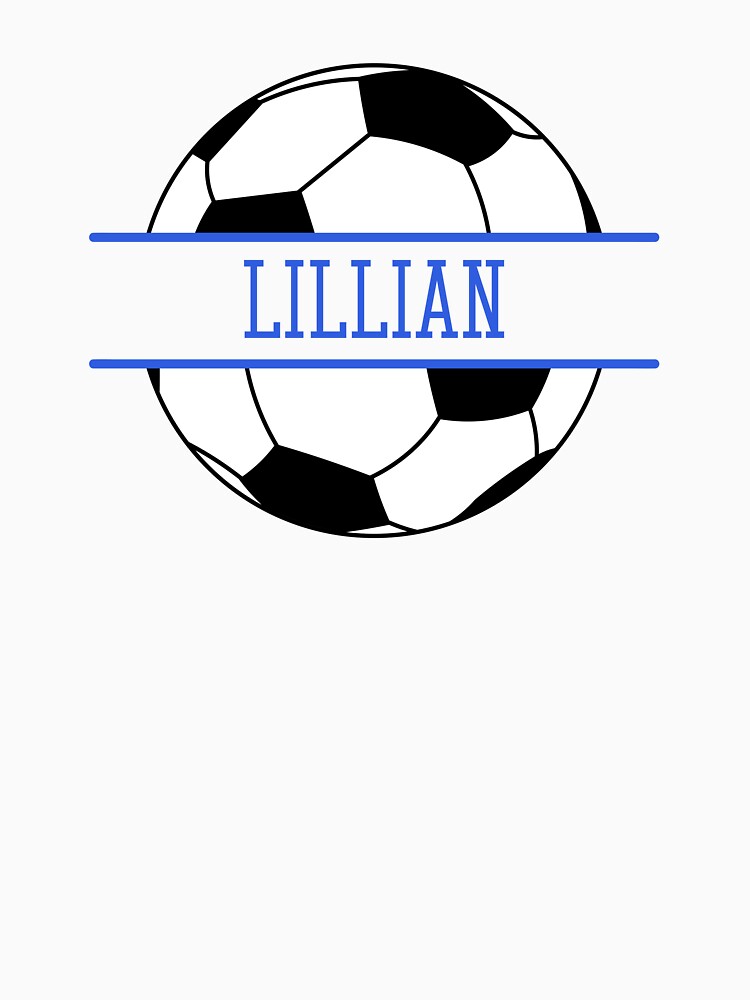 Lillian Personalized Soccer Ball by AtriumHouse Unisex , , , Long Sleeve Tee