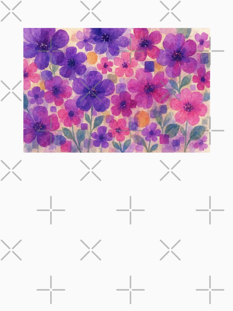 Radiant flowers in watercolor by Sigtrix