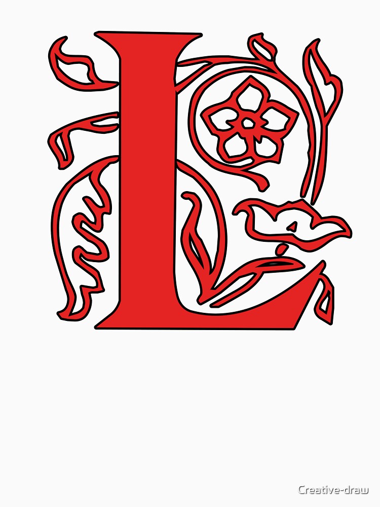 Initial monogram L by Creative-draw