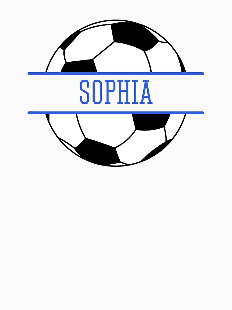 Sophia Personalized Soccer Ball by AtriumHouse Unisex , , , Long Sleeve Tee