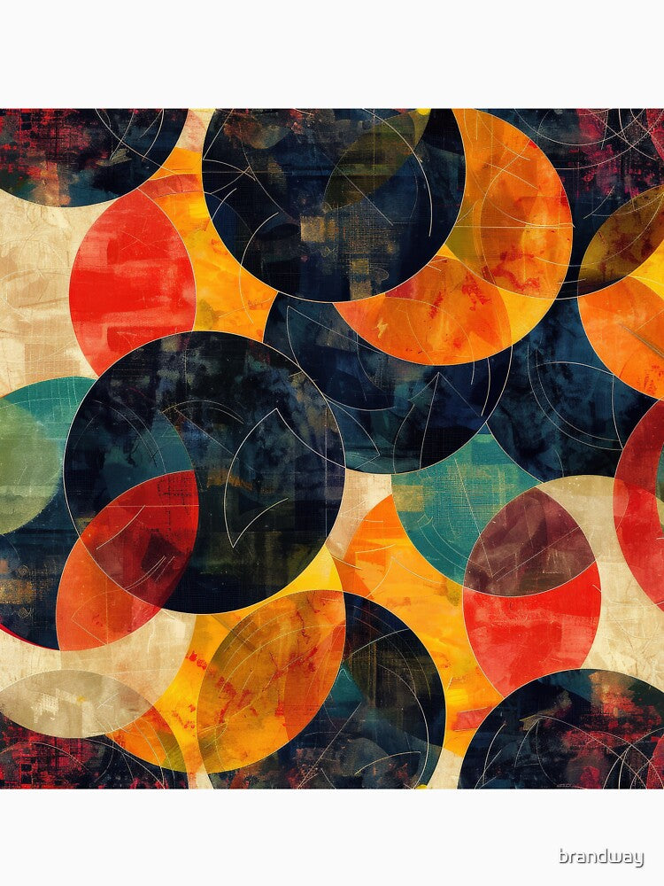 Abstract Geometric Pattern With Circles by brandway