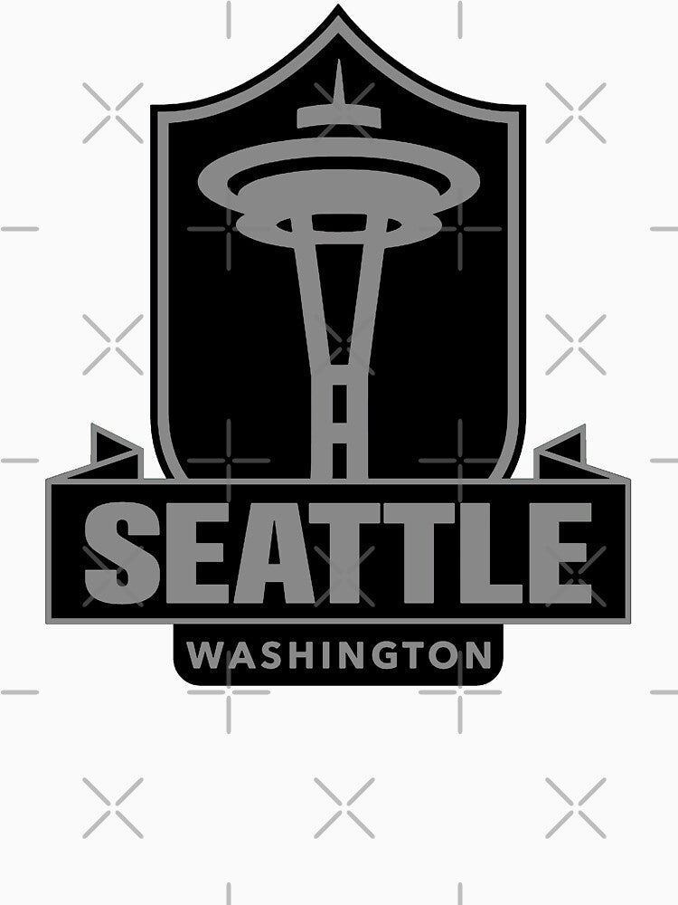 Seattle space needle grey 2 by VRedBaller Unisex , , , Long Sleeve Tee
