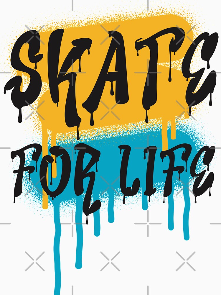 Skate For Life Graffiti Art Style Light by Windmill Wildflowers