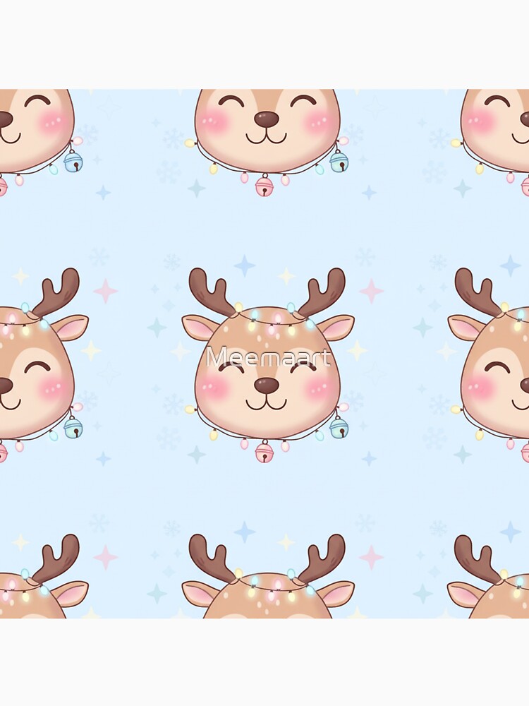 Cute reindeer seamless pattern by Meemaart