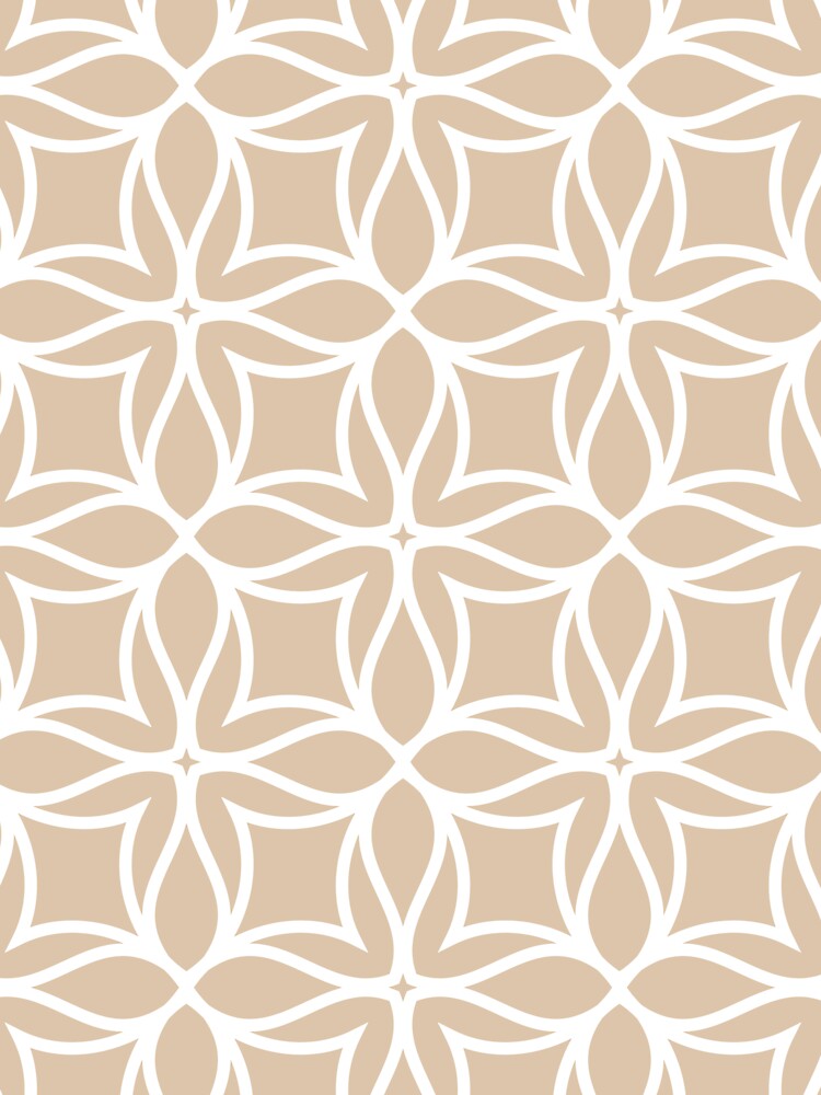Brown and White Line Art Flower Petal Pattern Pairs DE 2022 Trending Color Cliff's View DEC720 by ColorOfTheYears