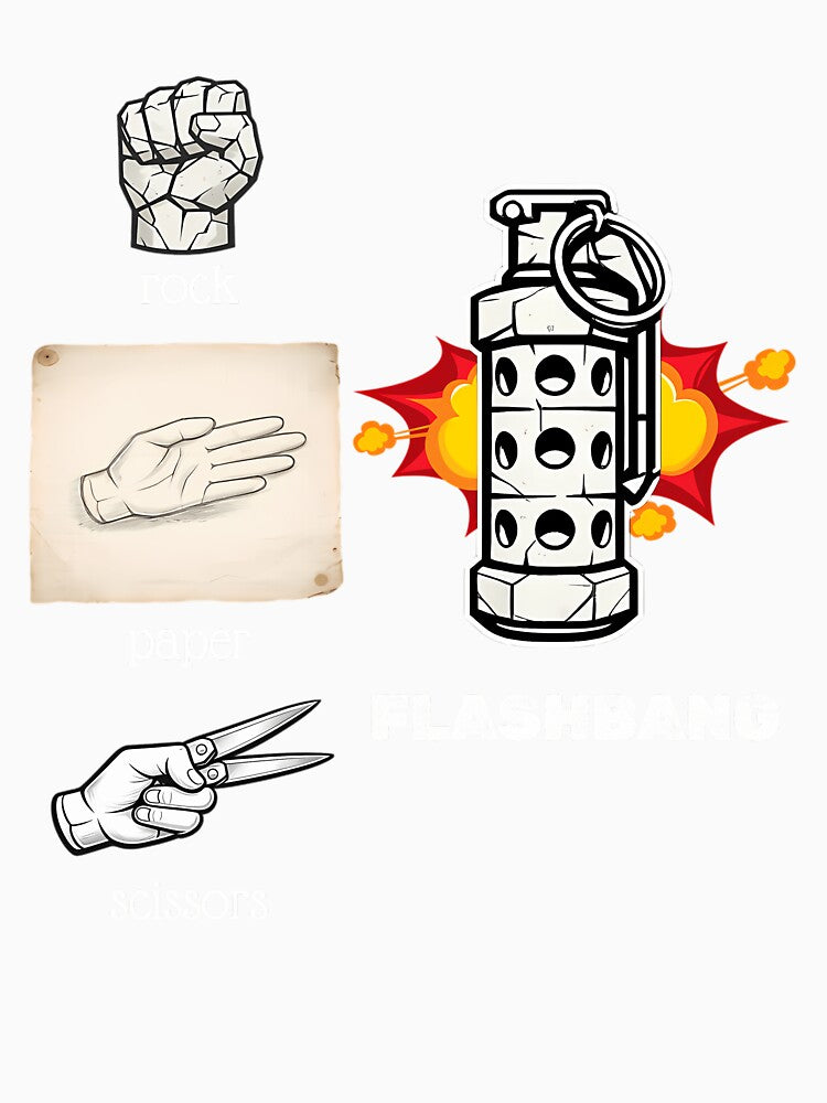 Rock Paper Scissors Flashbang by Ognjen Baskalovic