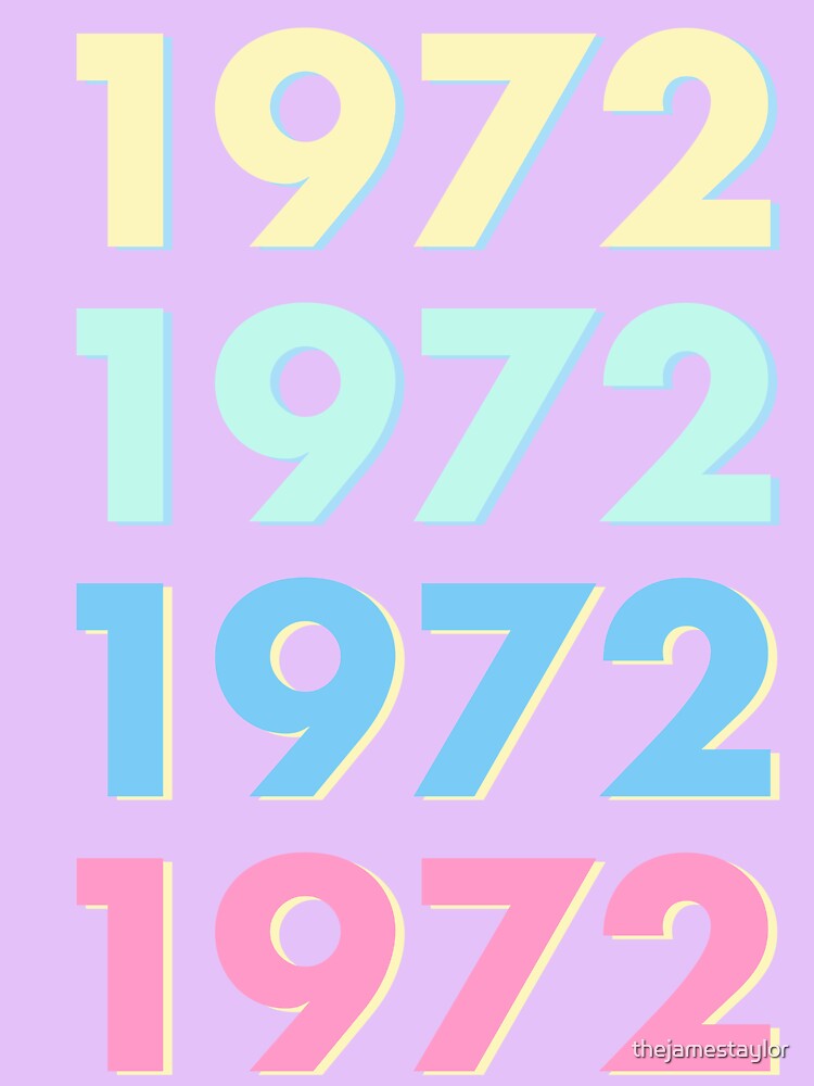 Pastel Time Capsule 1972 - Retro Nostalgic Art Print by thejamestaylor