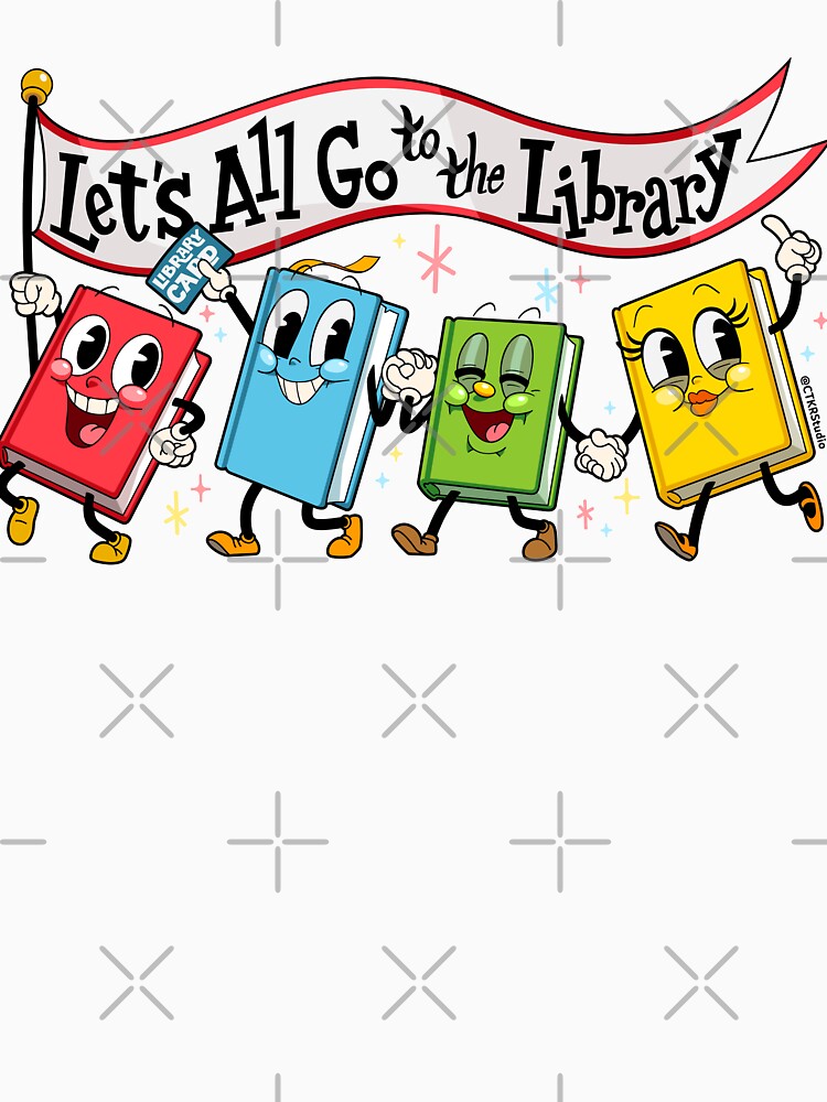 Lets All Go to the Library ~ Marching Books by ctkrstudio