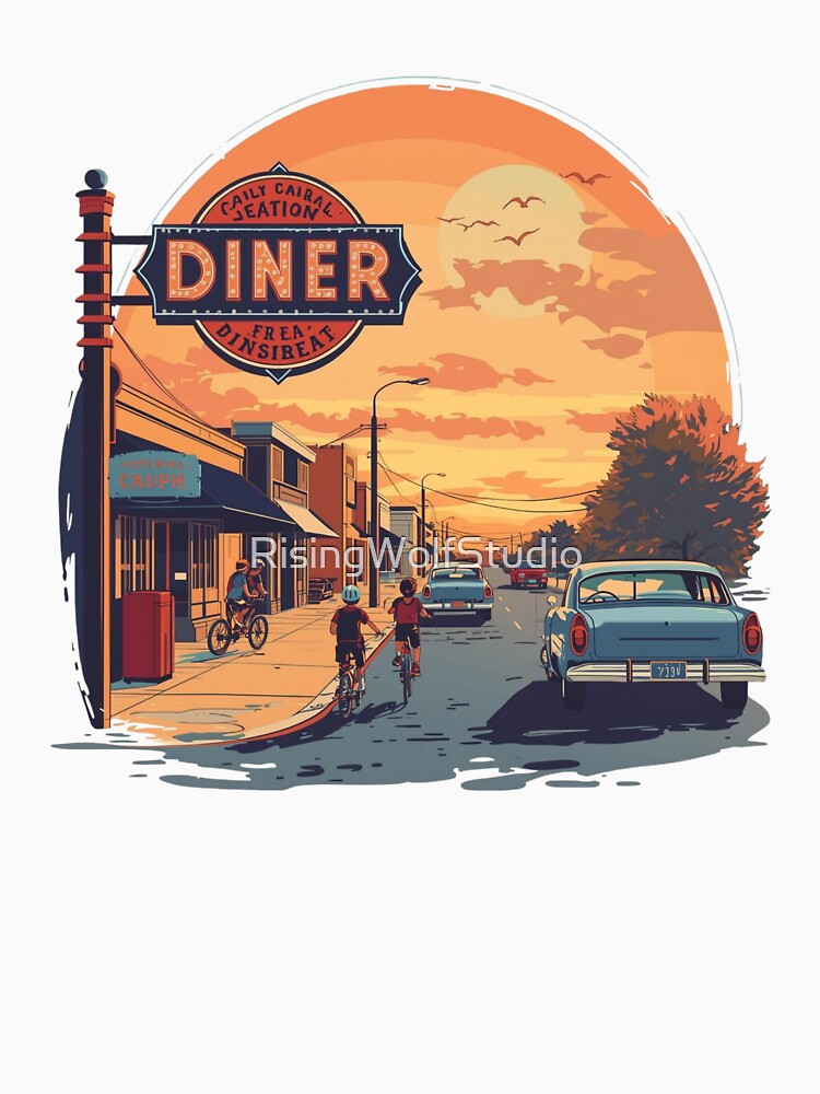 Diner, Retro by RisingWolfStudio