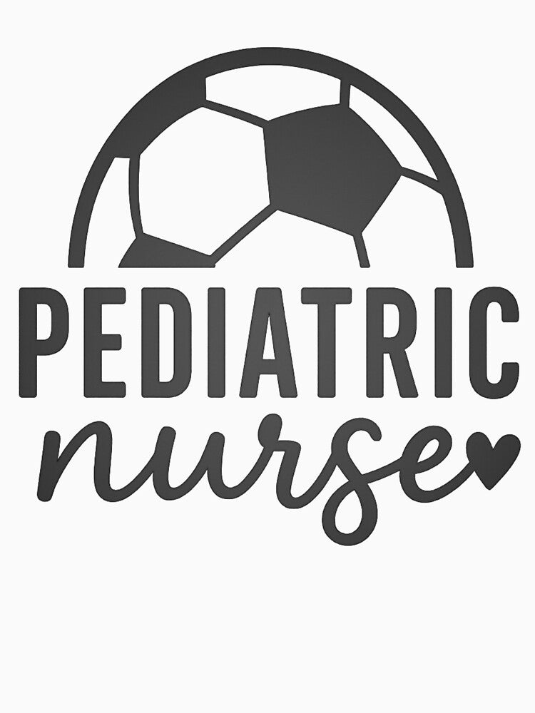 Minimalist Pediatric Nurse Soccer Logo by Giuggimade Unisex , , , Long Sleeve Tee