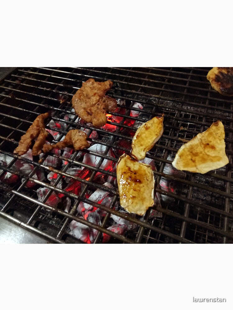 Grilled food outdoors charcoal by lawrenstan