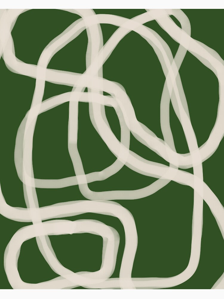 Abstract Line Composition in Green ii by cadinera
