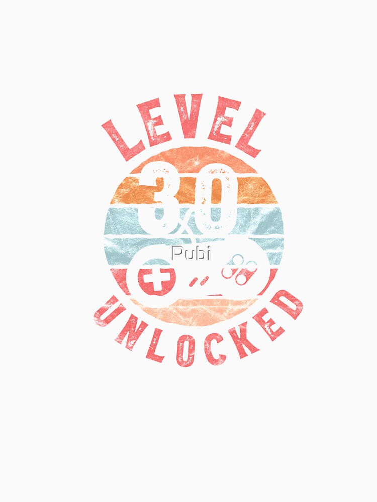 Level Up Gamer Player 30 Birthday Gift by Pubi