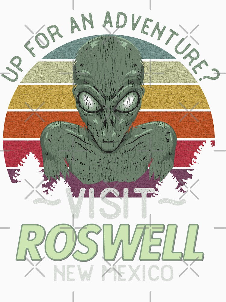 Funny Roswell New Mexico Tourism Vintage Alien Sunset by kiwi91