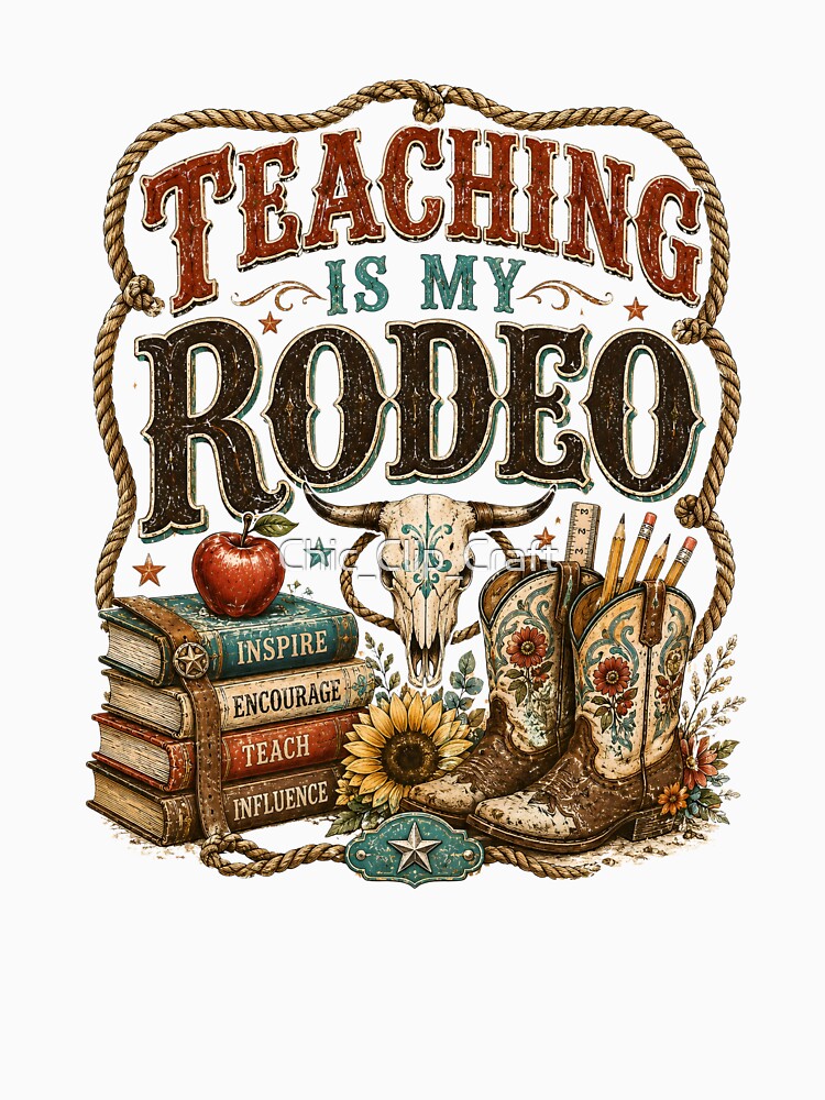Teaching Is My Rodeo Western Teacher Pride by Chic_Clip_Craft