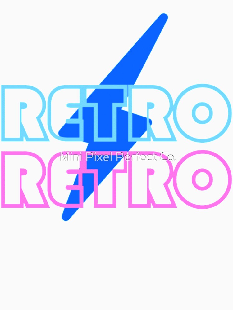 Retro Neon Text - 80s Synthwave Aesthetic by Mini Pixel Perfect Co.