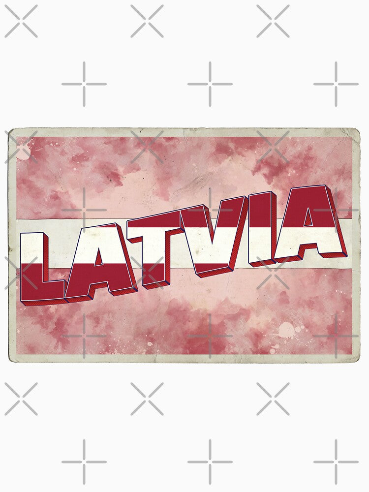 Latvia Vintage style retro souvenir by DeveloperProp0