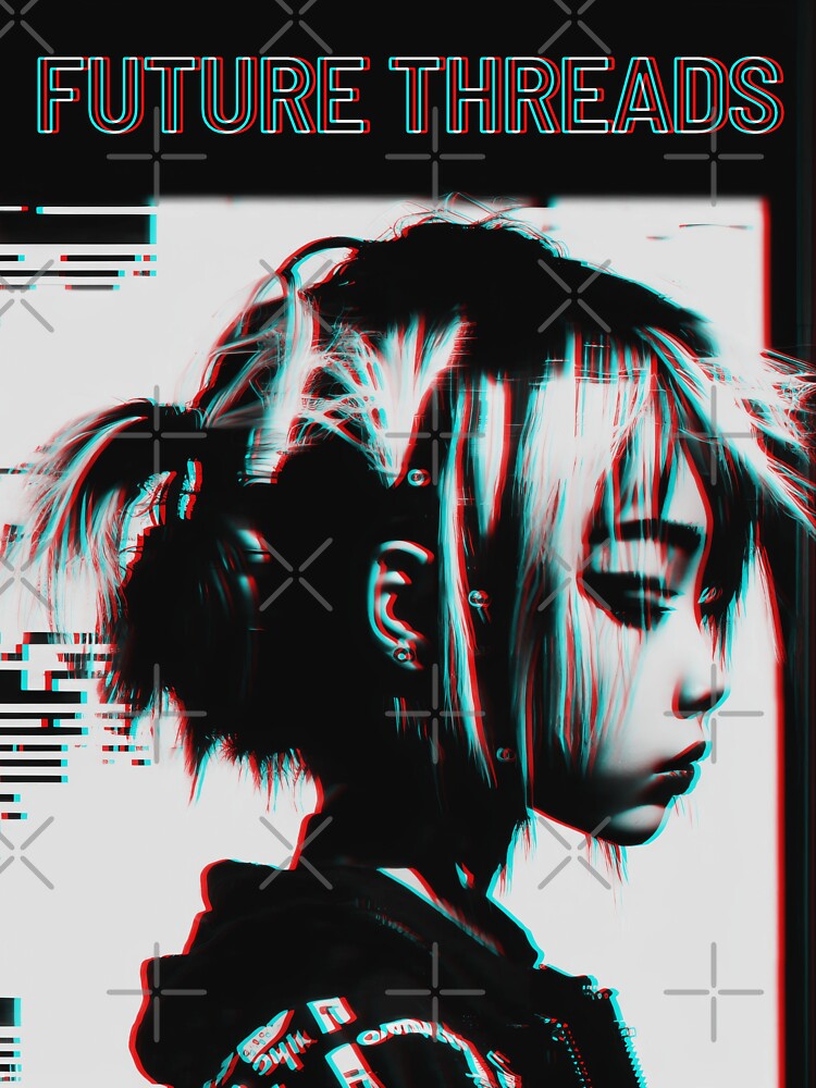 Lonely Emo Girl Vaperwave - Retro Kawaii Anagraphy by Star_