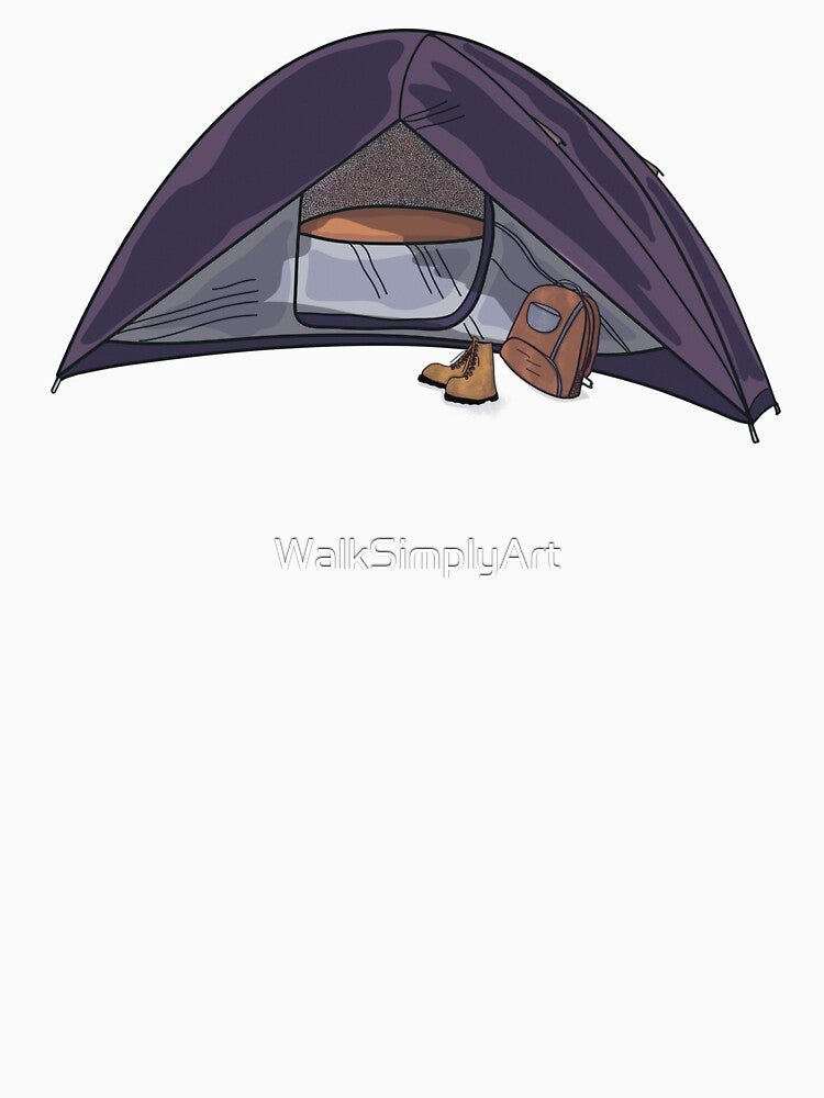 Purple Tent Camp Vibes by WalkSimplyArt