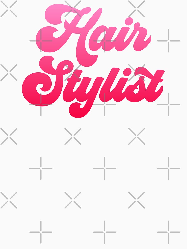 Groovy Hair Stylist - Hot Pink Gradient by NermilioDesigns