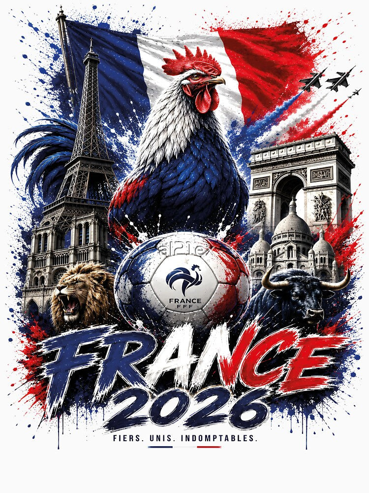 France 2026 Soccer Fan – French Rooster Football Supporter Tee, Patriotic France Fan Shirt, Vintage National Team Graphic by al21ex