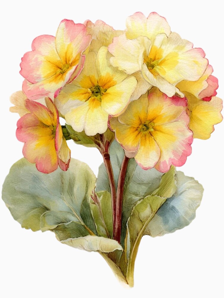 Soft Vintage Primrose Bouquet by PaperieJennifer
