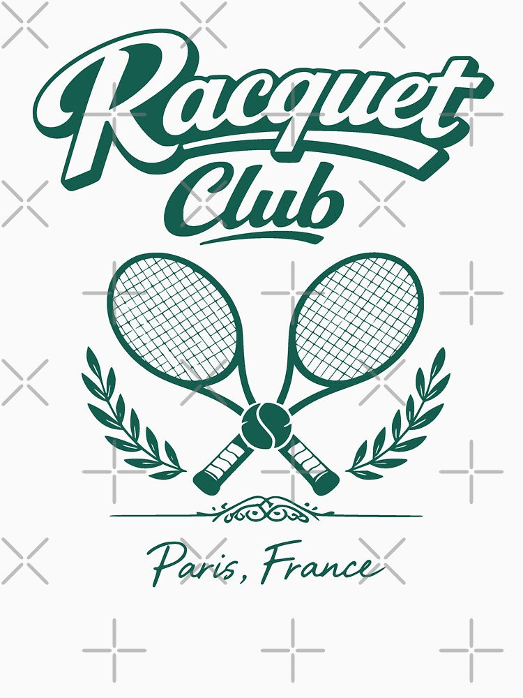 Racquet Club Paris France Tennis Vintage for Men Women by JackCurtis1991