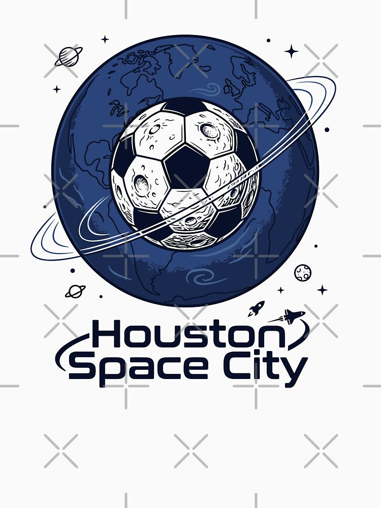 Houston Soccer Space City Moon Orbit 2026 by Krasnovaovaova Unisex , , , Long Sleeve Tee