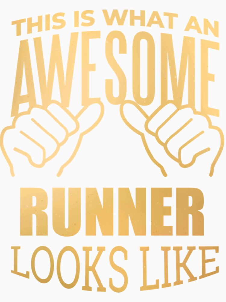 Awesome Running Gift Design in Gol| Perfect Gift by sherricam